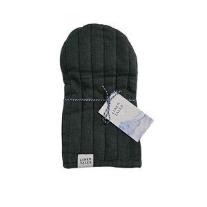 Linen Tales Forest Green Linen‎ Oven Mitt